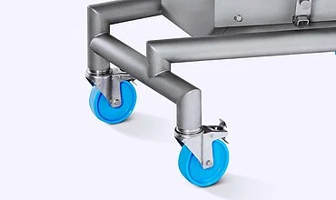 mobile-potato-dicer-caster-wheels Mobile potato dicer caster wheels
