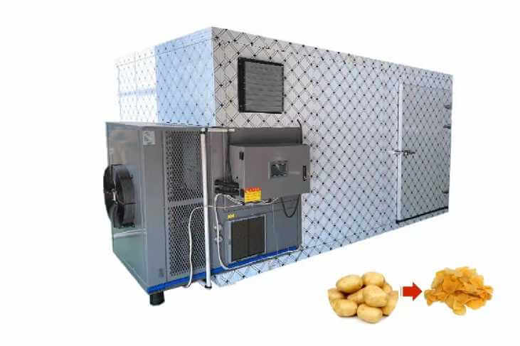Potato chips dehydrator machine equipment layout
