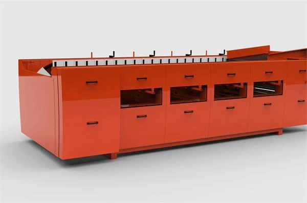 product-600-397 Opposite-side service access on a potato grading machine