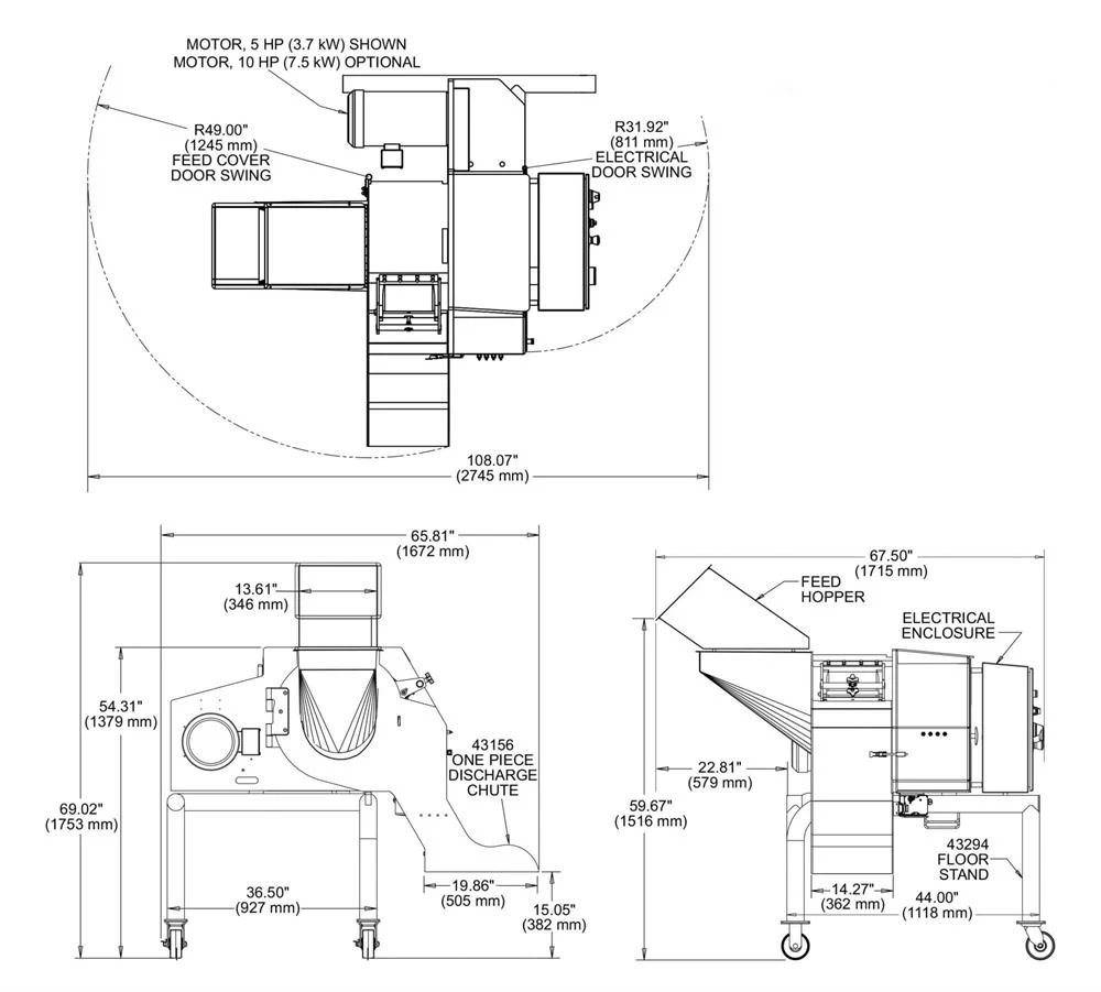 tomato-dicer-machine-dimensions-diagram Tomato Dicer Machine Dimensions Diagram